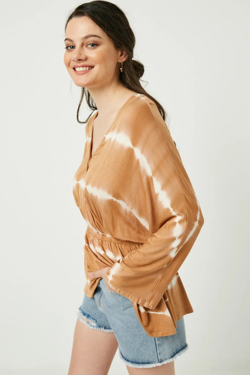 Womens Surplice Tie Dye Dolman Top sold by Hayden product image thumbnail 2