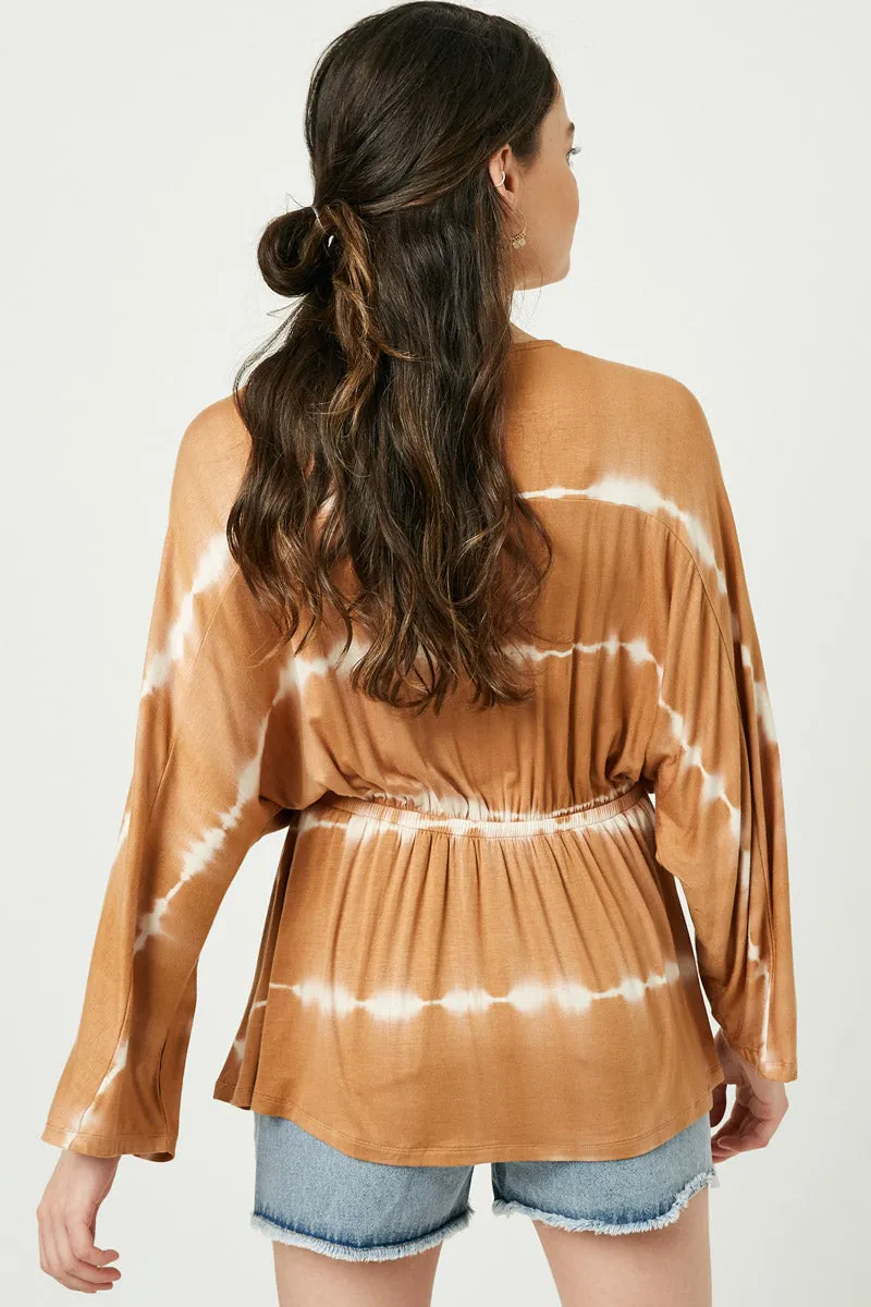 Womens Surplice Tie Dye Dolman Top sold by Hayden product image thumbnail 3