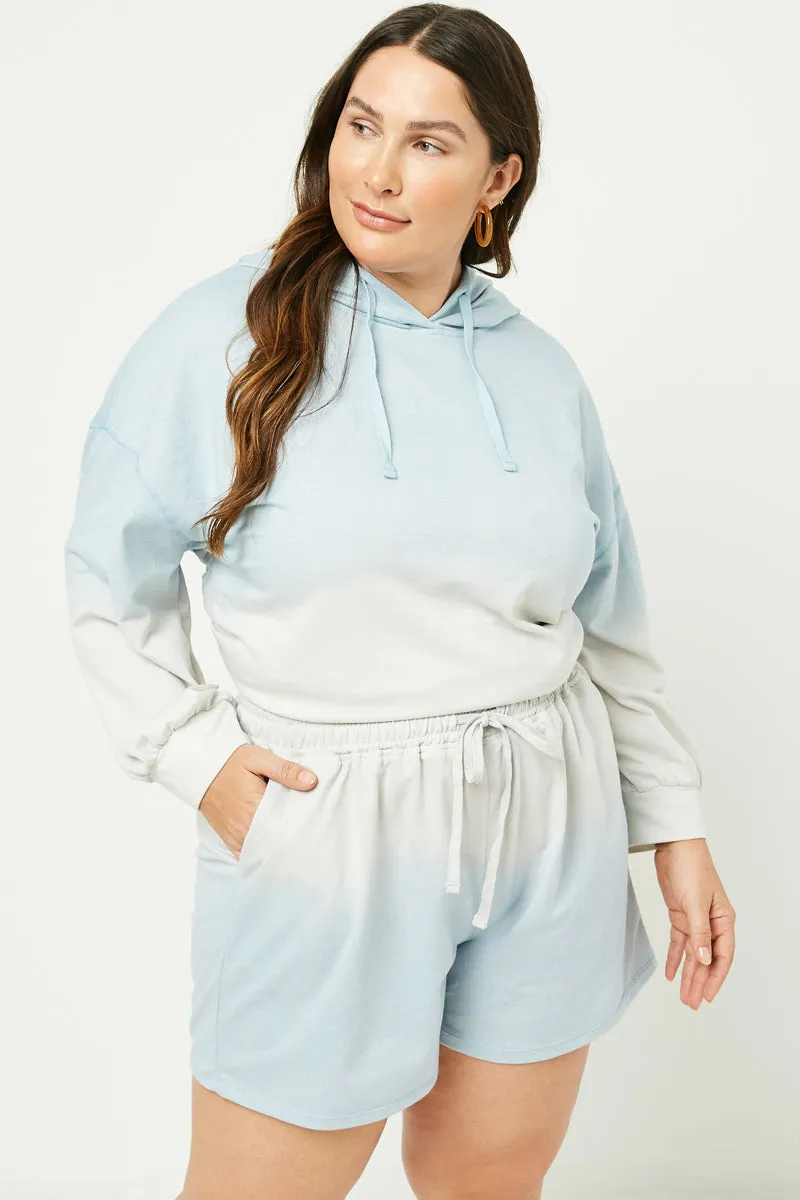 Womens Garment Ombre Dyed Drawstring Shorts sold by Hayden product image thumbnail 2