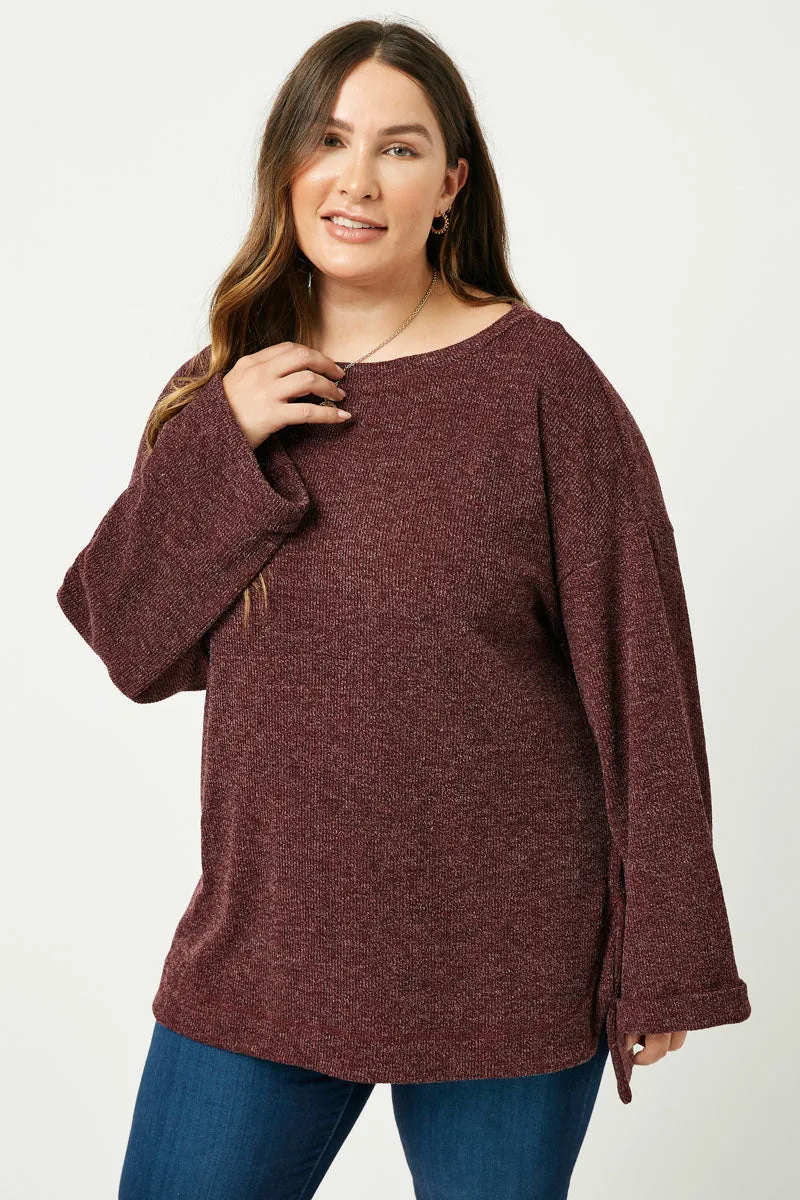 Womens Bell Sleeve Knit T Shirt sold by Hayden product image thumbnail 5