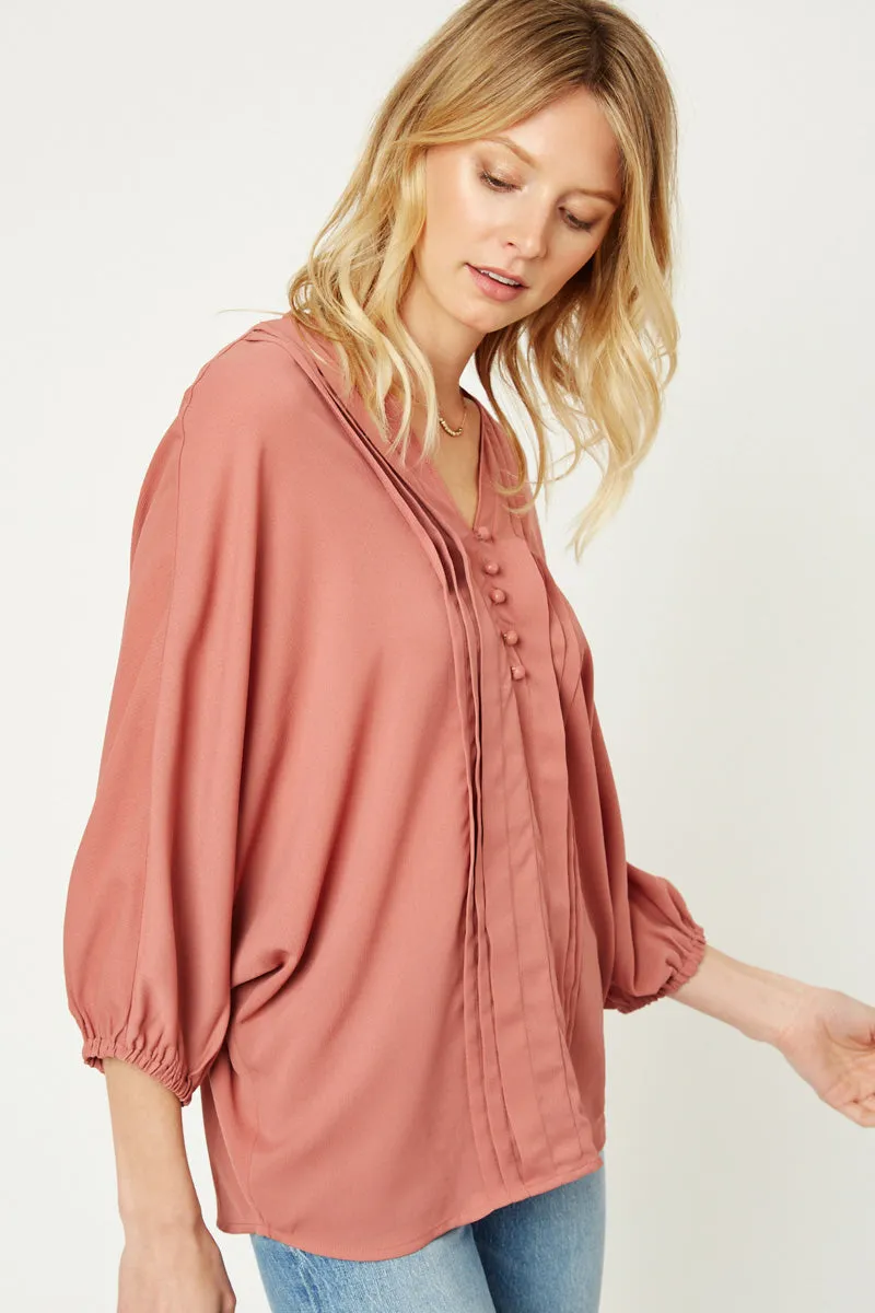 Womens Pleated Dolman Top sold by Hayden