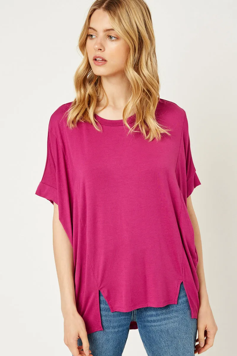 Womens High Low Hem Cut Tee sold by Hayden product image thumbnail 5