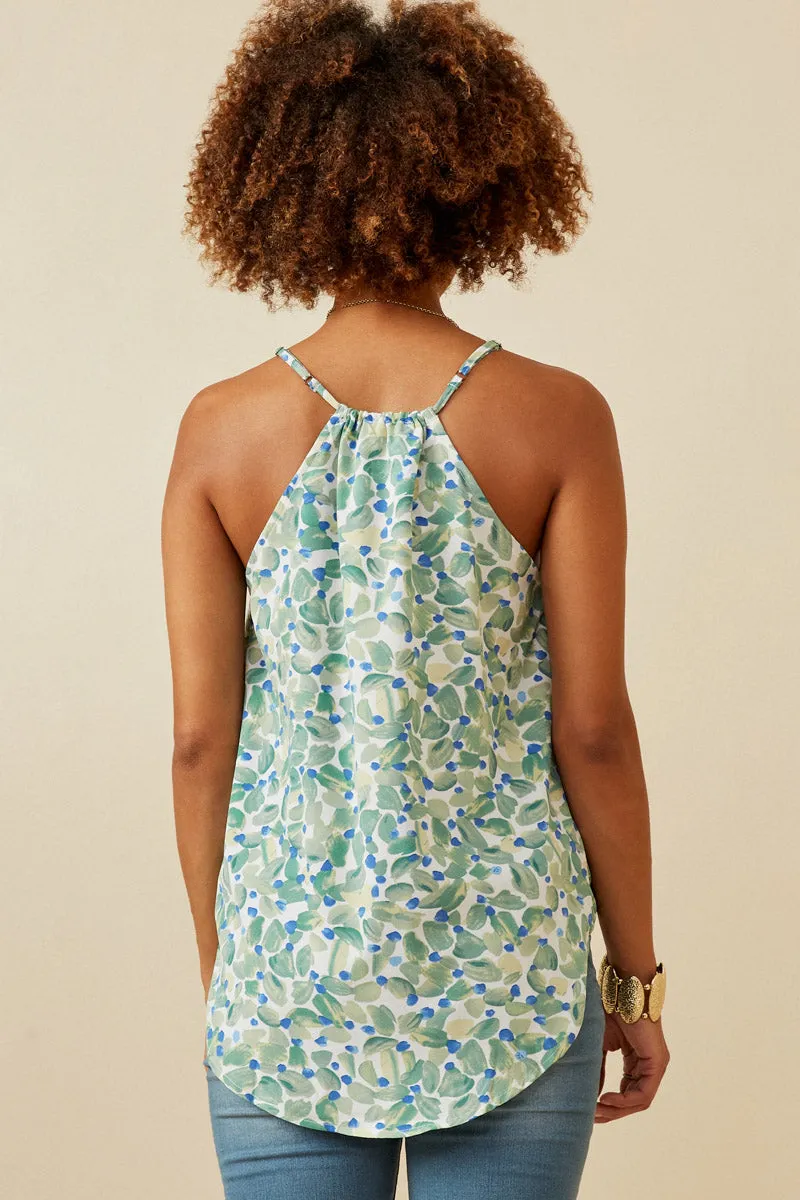 Womens Petal Print Surplice High Low Tank sold by Hayden product image thumbnail 4