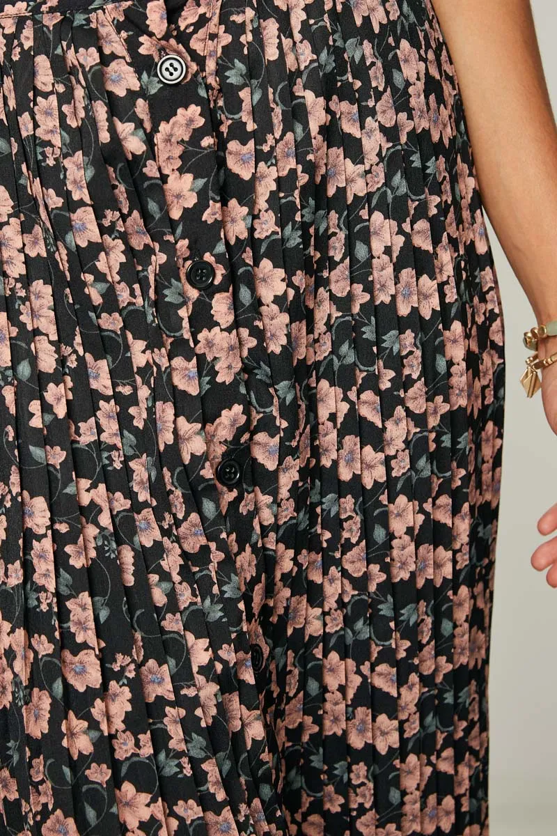 Womens Floral Pleated Midi Skirt sold by Hayden product image thumbnail 3