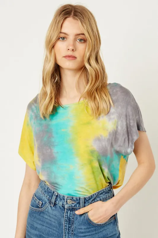 Womens Open Back Tie Dye Tee sold by Hayden