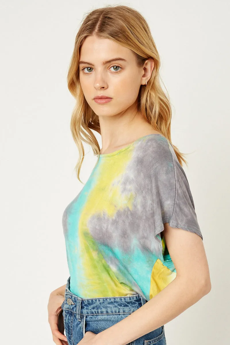 Womens Open Back Tie Dye Tee sold by Hayden product image thumbnail 4