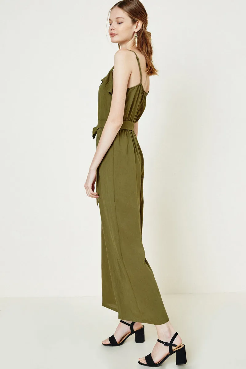 Womens Belted Ruffle Jumpsuit sold by Hayden product image thumbnail 5