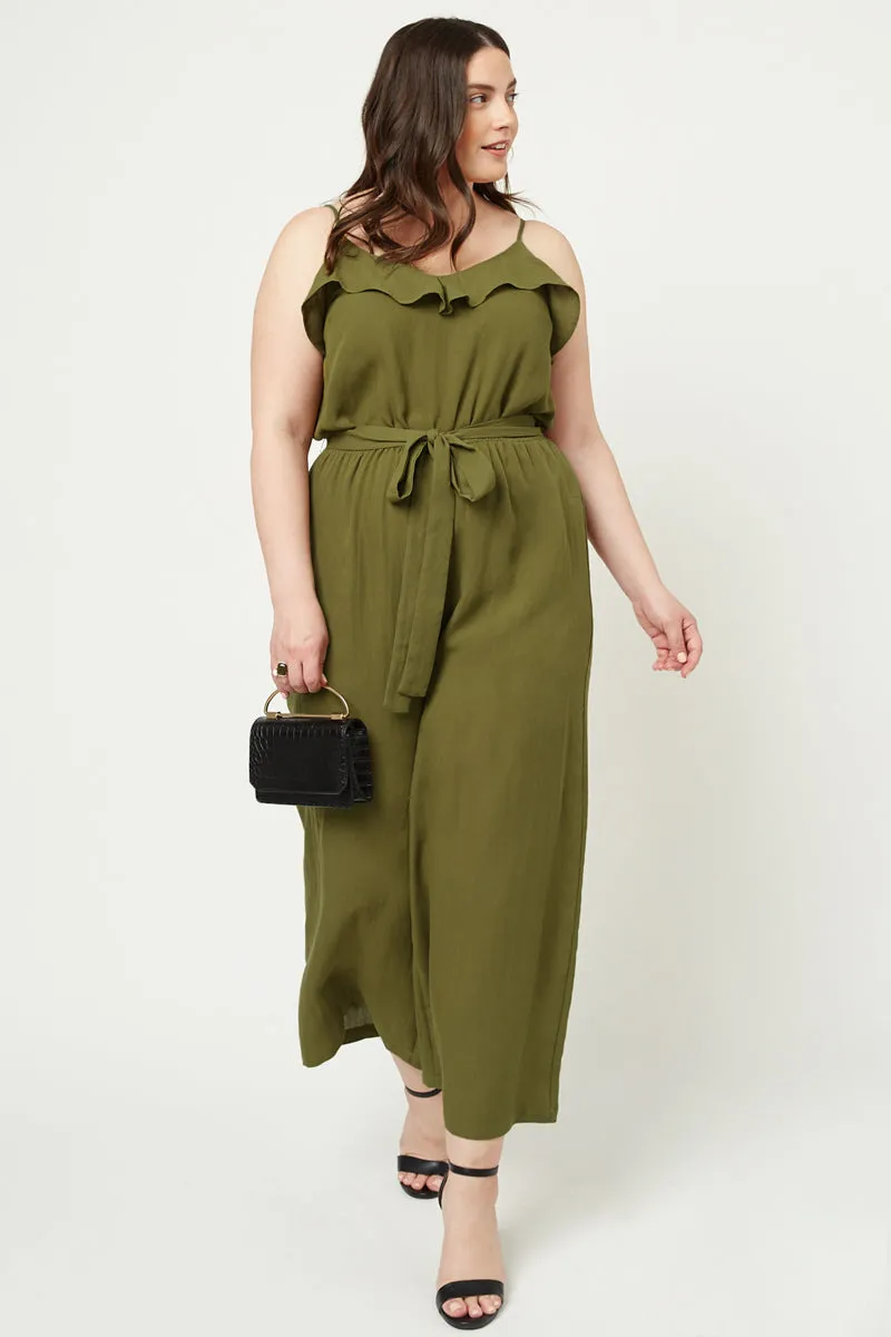 Womens Belted Ruffle Jumpsuit sold by Hayden product image thumbnail 2