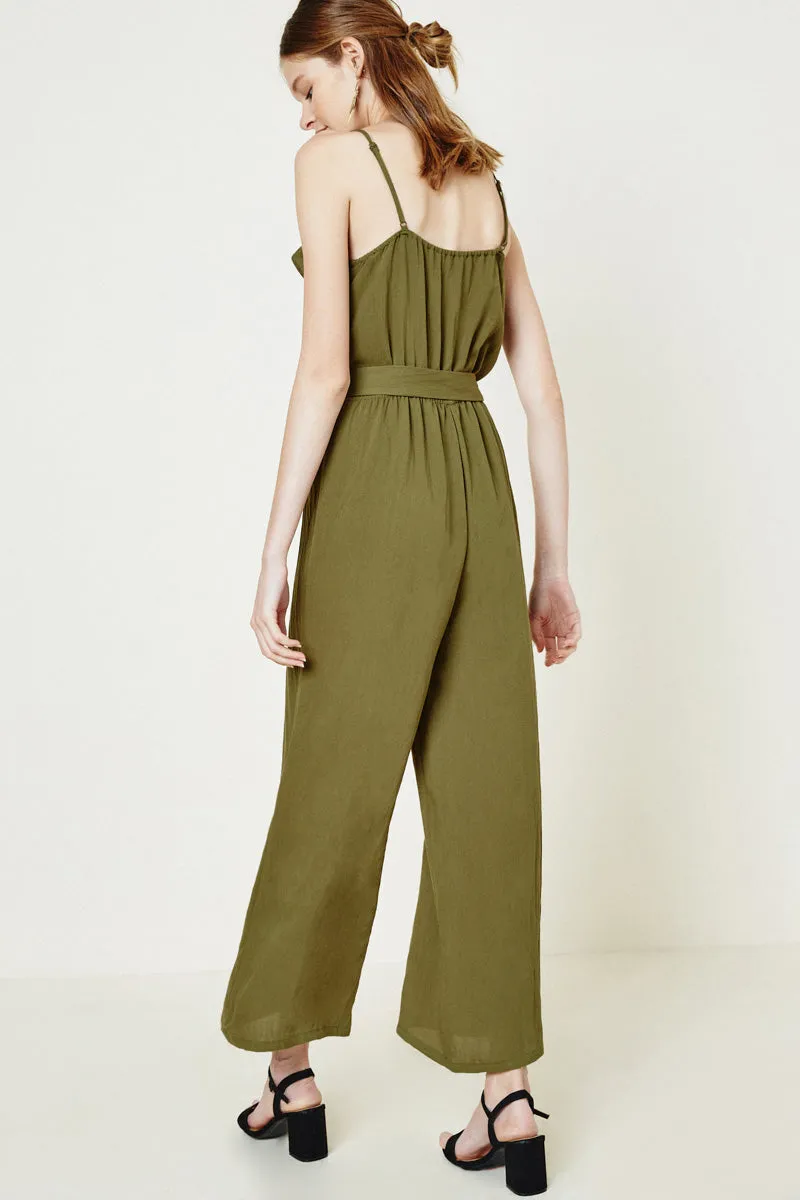 Womens Belted Ruffle Jumpsuit sold by Hayden product image thumbnail 4
