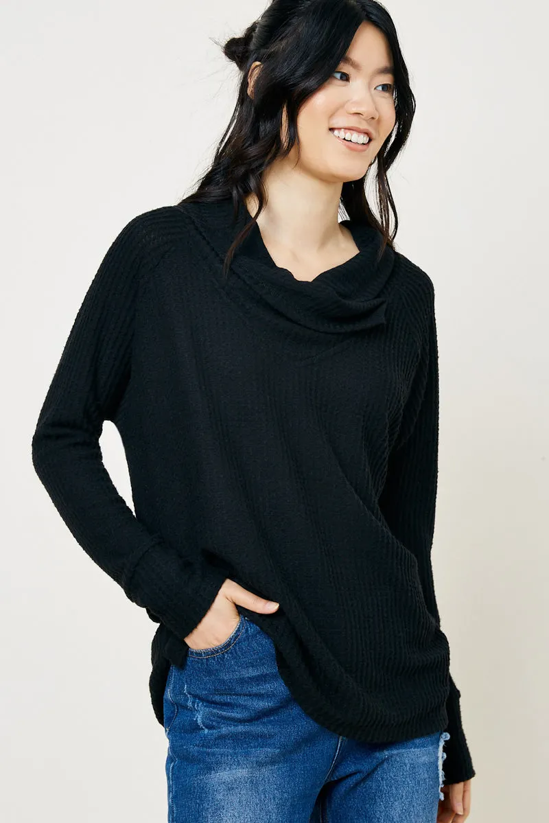 Womens Cowl Knit Sweater Top sold by Hayden