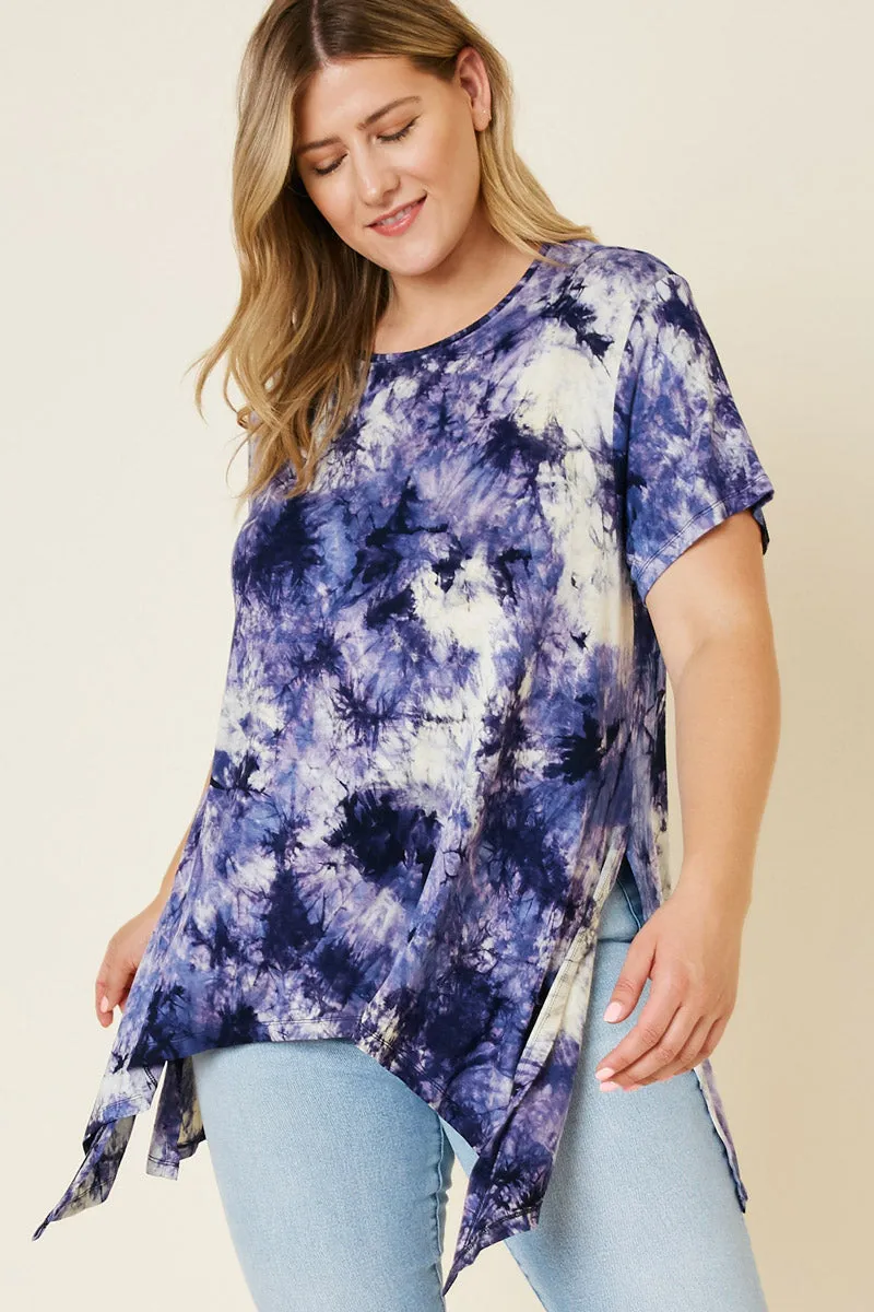 Womens High-Low Tie Dye Tee sold by Hayden product image thumbnail 2