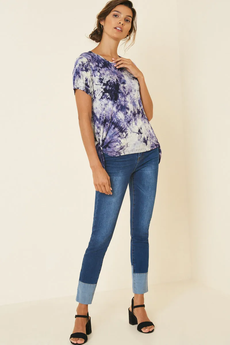 Womens High-Low Tie Dye Tee sold by Hayden product image thumbnail 4