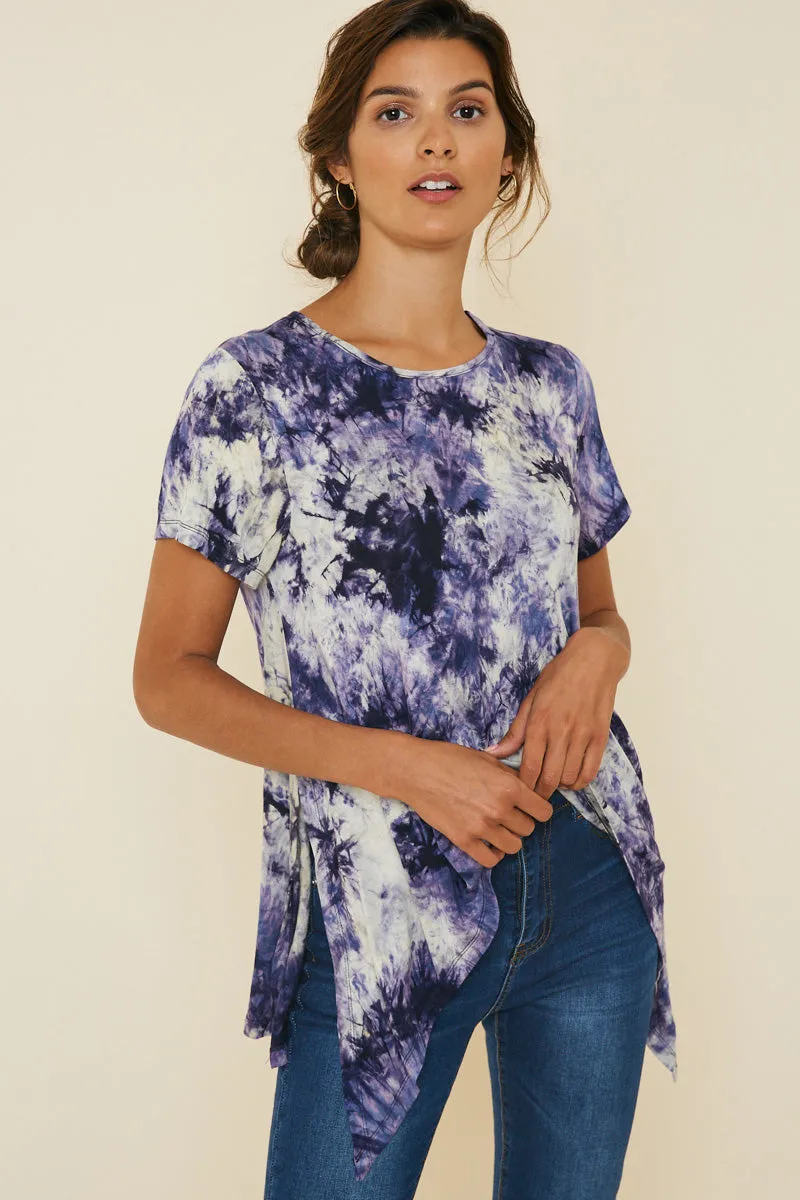 Womens High-Low Tie Dye Tee sold by Hayden