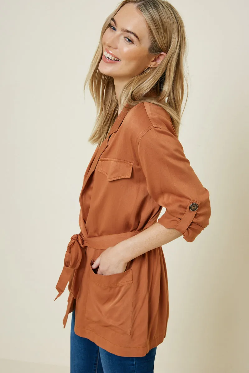 Womens Belted Cargo Jacket sold by Hayden product image thumbnail 3