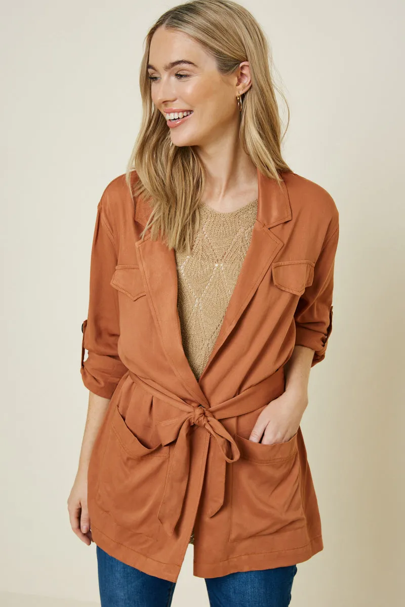 Womens Belted Cargo Jacket sold by Hayden product image thumbnail 4