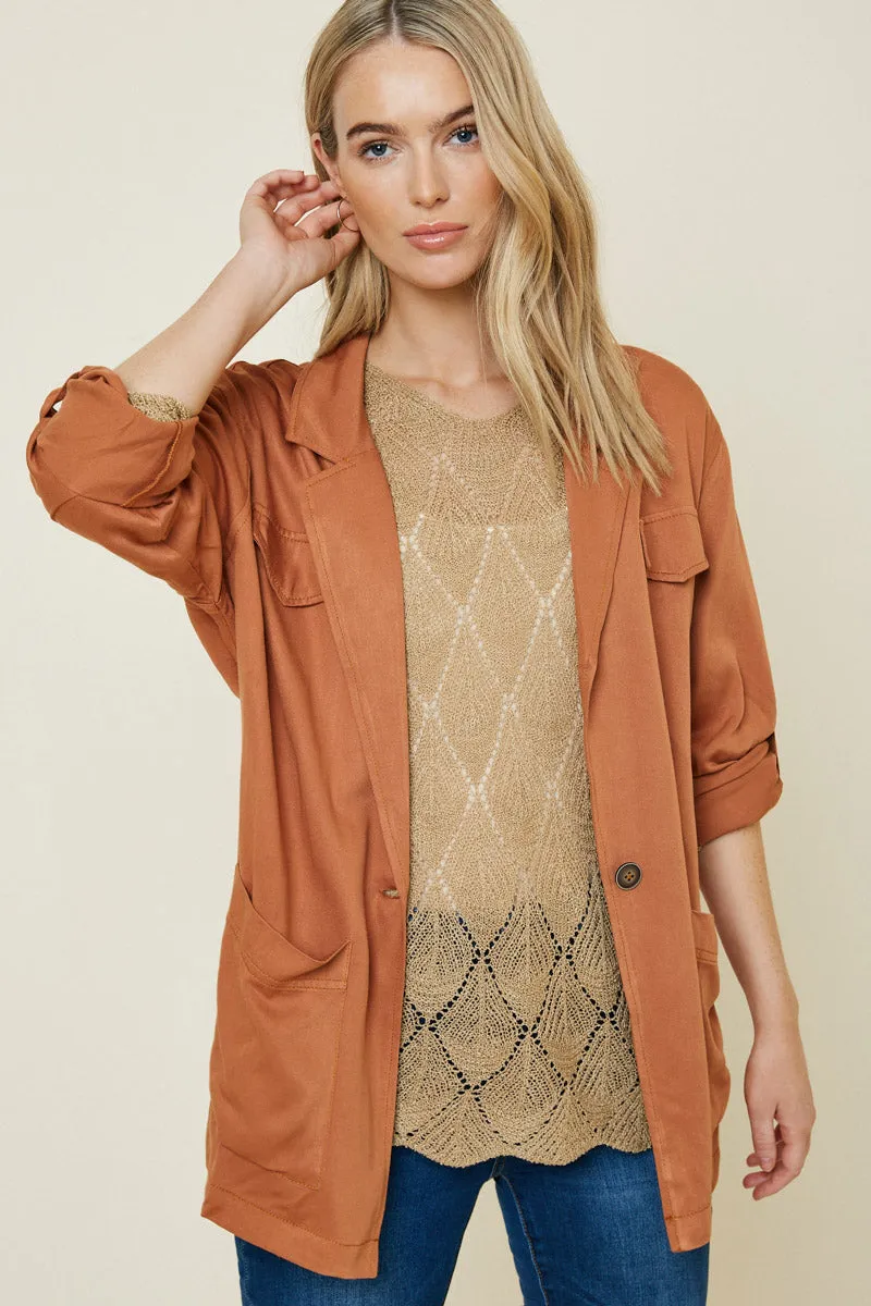 Womens Belted Cargo Jacket sold by Hayden