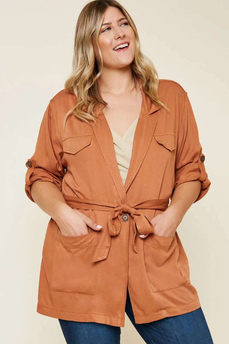 Womens Belted Cargo Jacket sold by Hayden product image thumbnail 2