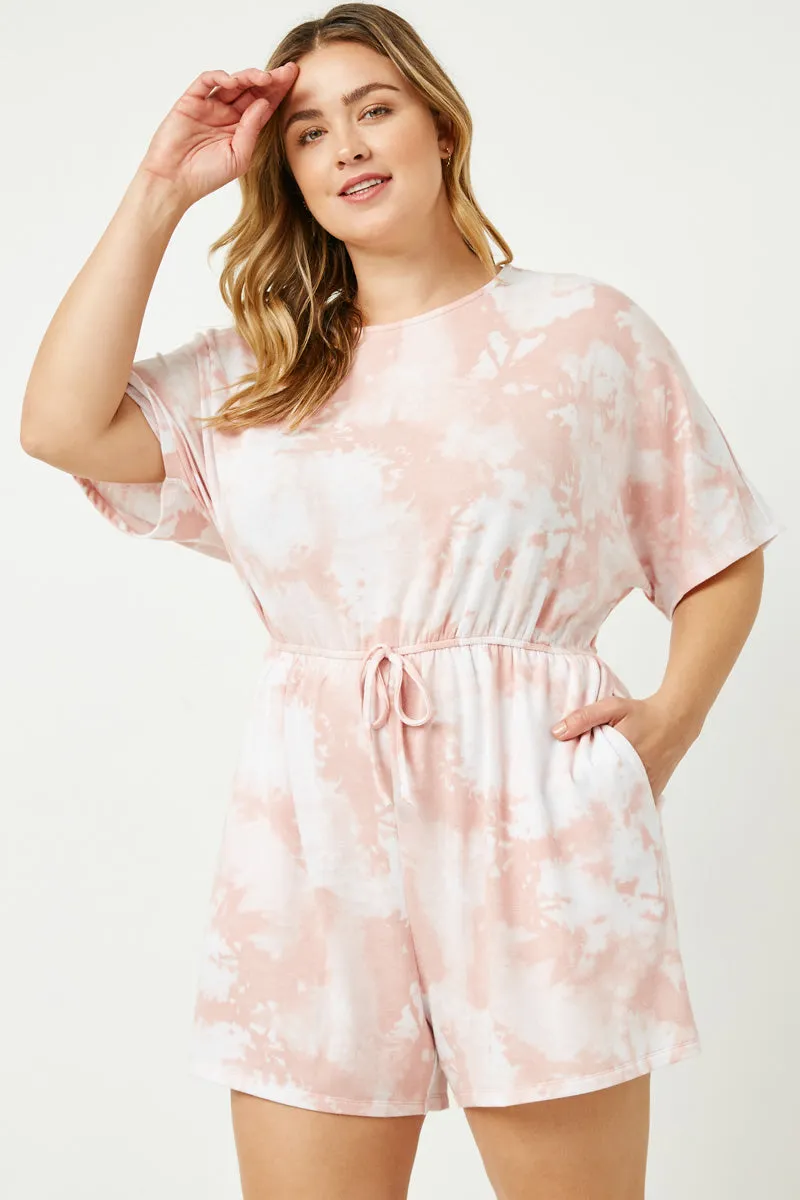 Womens Tie Dye French Terry Romper sold by Hayden product image thumbnail 2