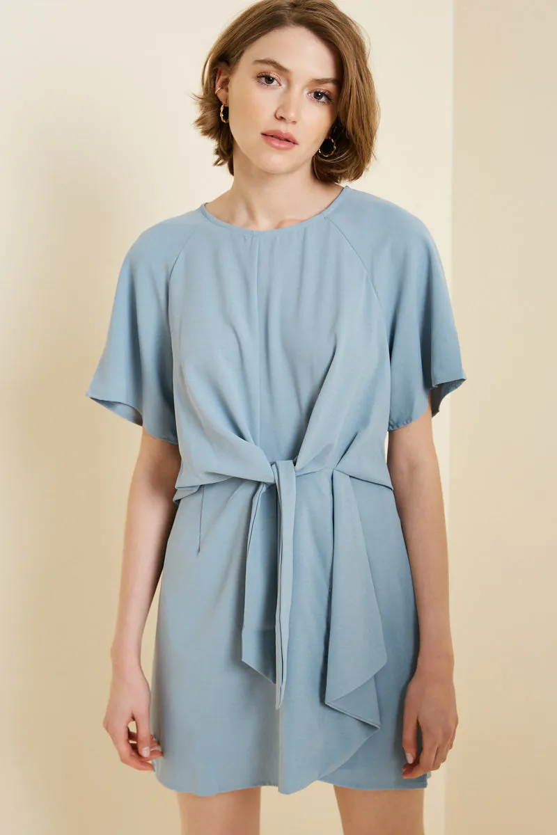 Womens Tie-Front Mini Dress sold by Hayden