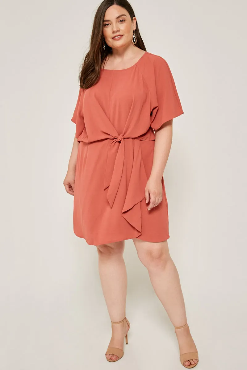 Womens Tie-Front Mini Dress sold by Hayden product image thumbnail 5
