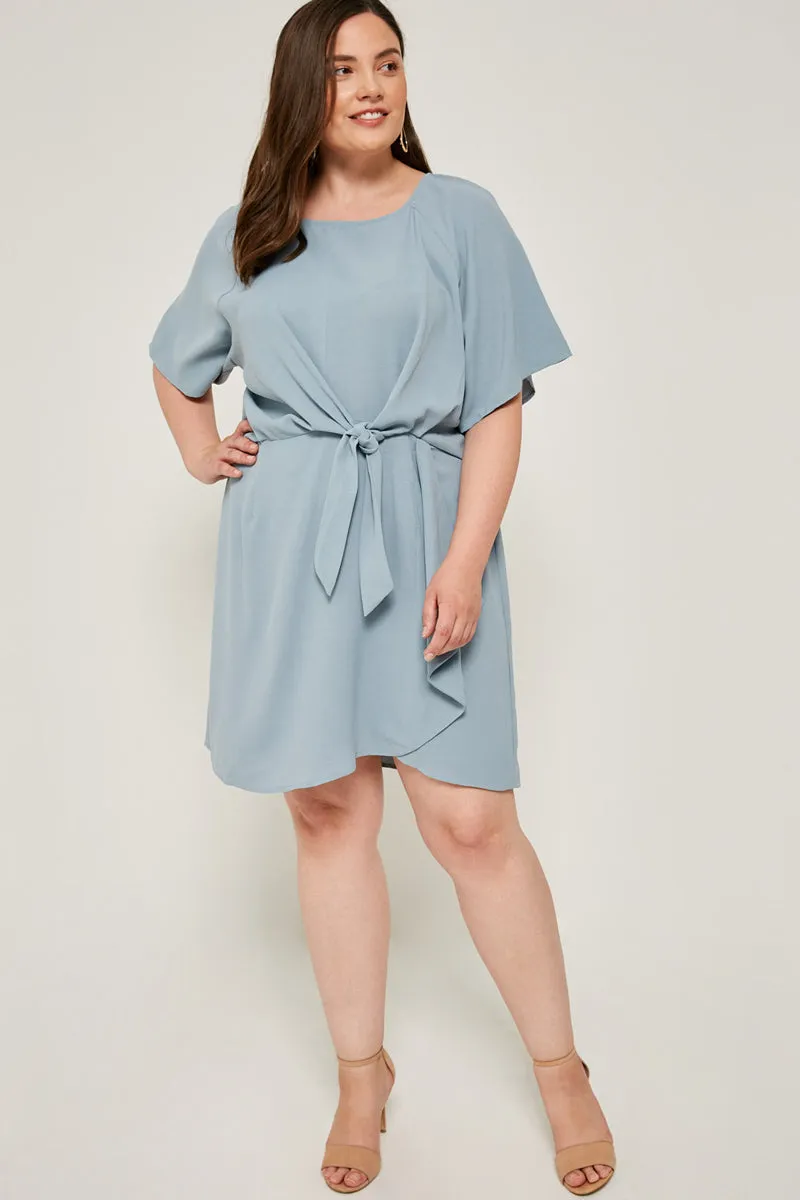 Womens Tie-Front Mini Dress sold by Hayden product image thumbnail 2