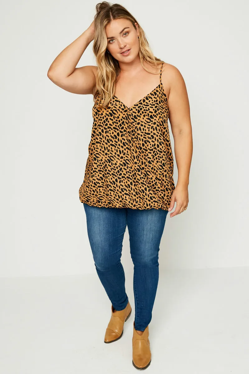 Womens Leopard Print Surplice Cami sold by Hayden product image thumbnail 5