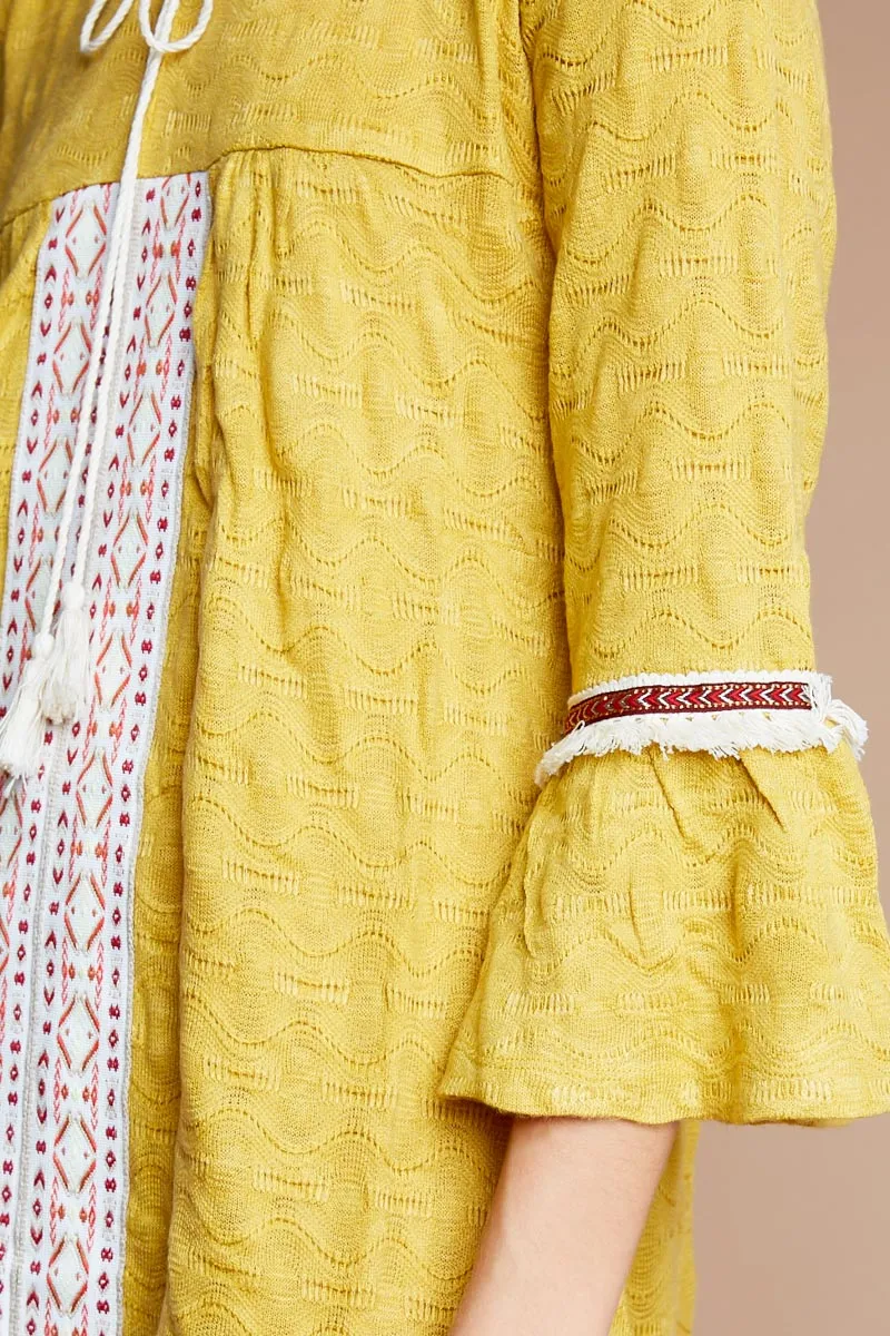 Womens Crochet Self Tie Knit Dress sold by Hayden product image thumbnail 5