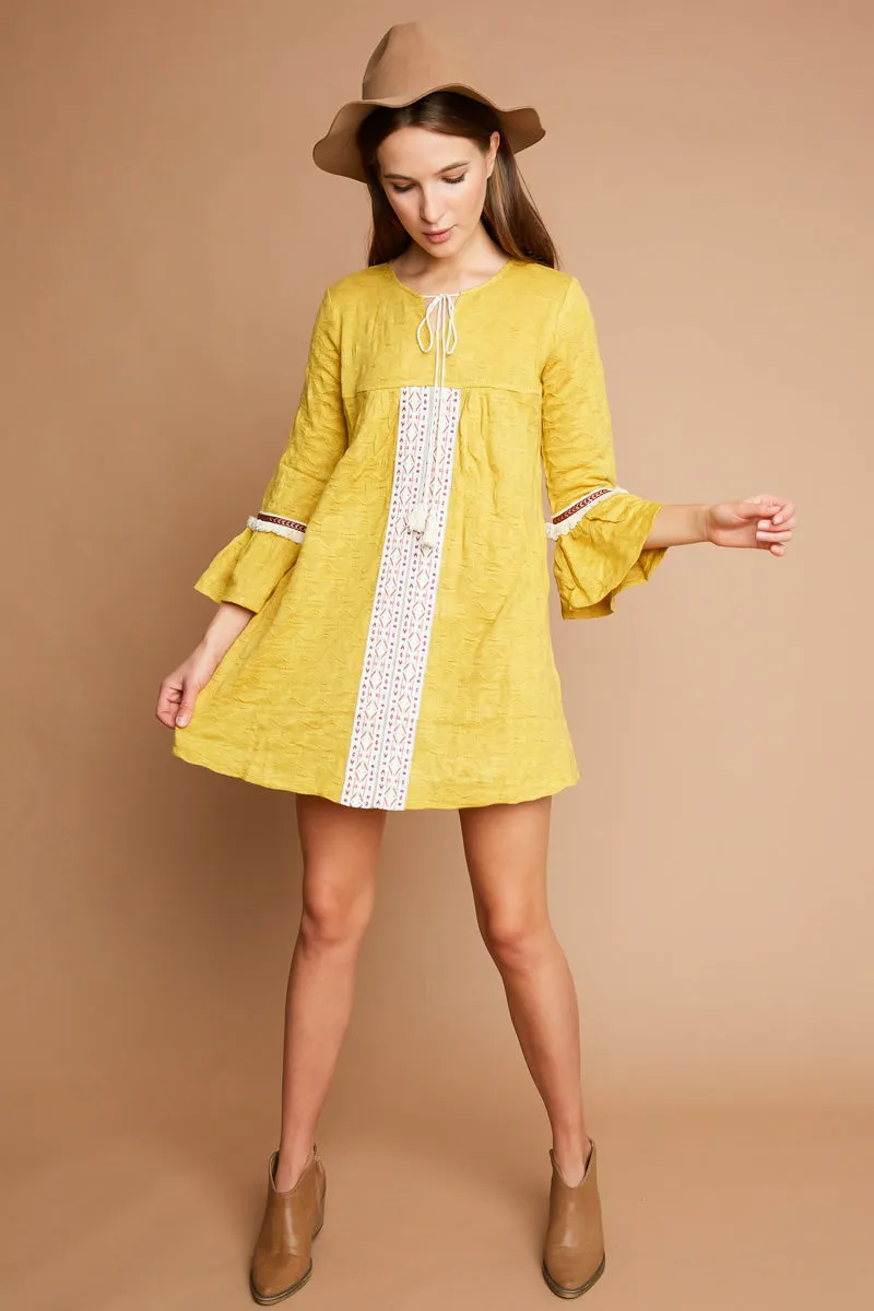 Womens Crochet Self Tie Knit Dress sold by Hayden product image thumbnail 3