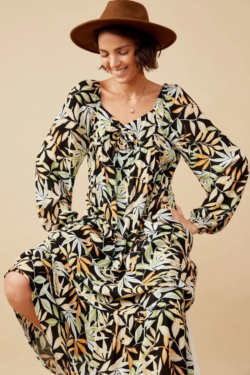 Womens Multi Botanical Print Smocked Back Dress sold by Hayden product image thumbnail 3