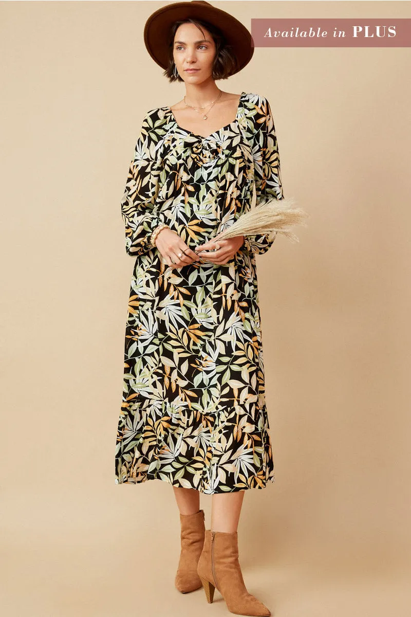 Womens Multi Botanical Print Smocked Back Dress sold by Hayden product image thumbnail 2