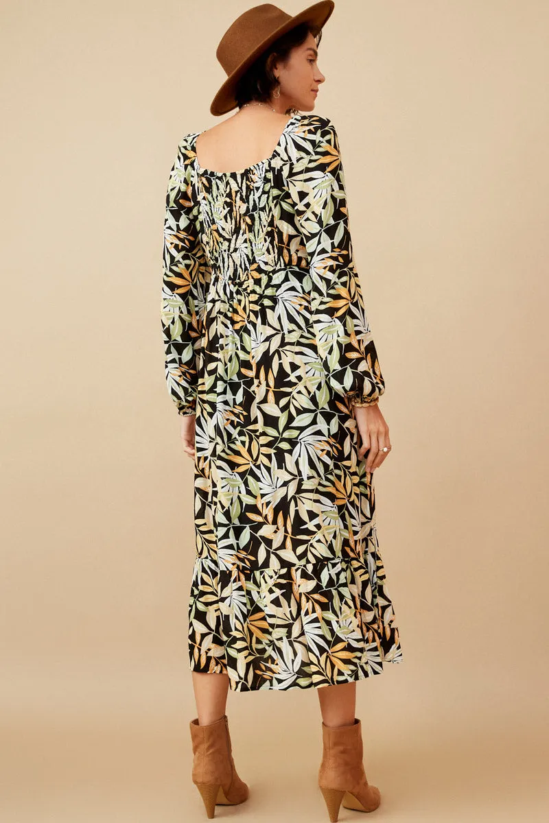Womens Multi Botanical Print Smocked Back Dress sold by Hayden product image thumbnail 5