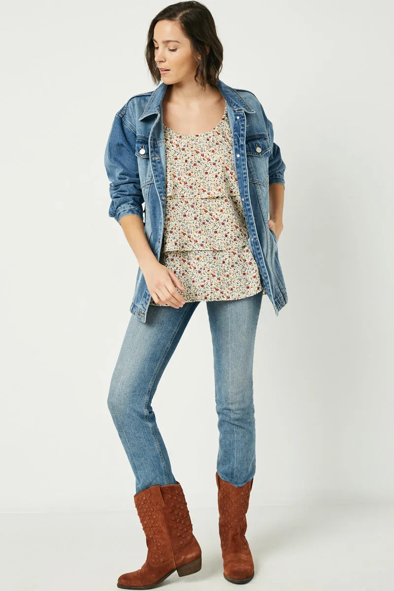 Womens Tiered Sleeveless Strappy Top sold by Hayden product image thumbnail 4