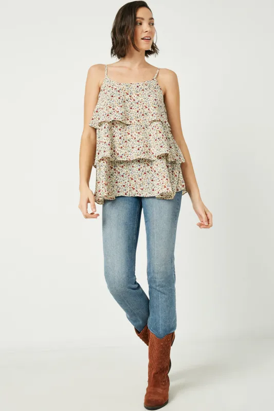 Womens Tiered Sleeveless Strappy Top sold by Hayden