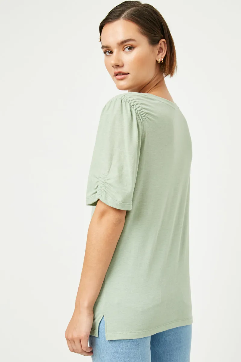 Womens Elastic Detailed Round Neck Knit Top sold by Hayden product image thumbnail 3