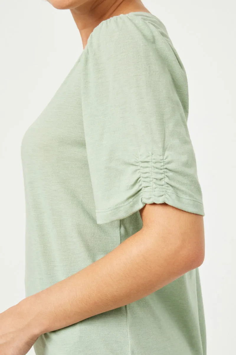 Womens Elastic Detailed Round Neck Knit Top sold by Hayden product image thumbnail 2