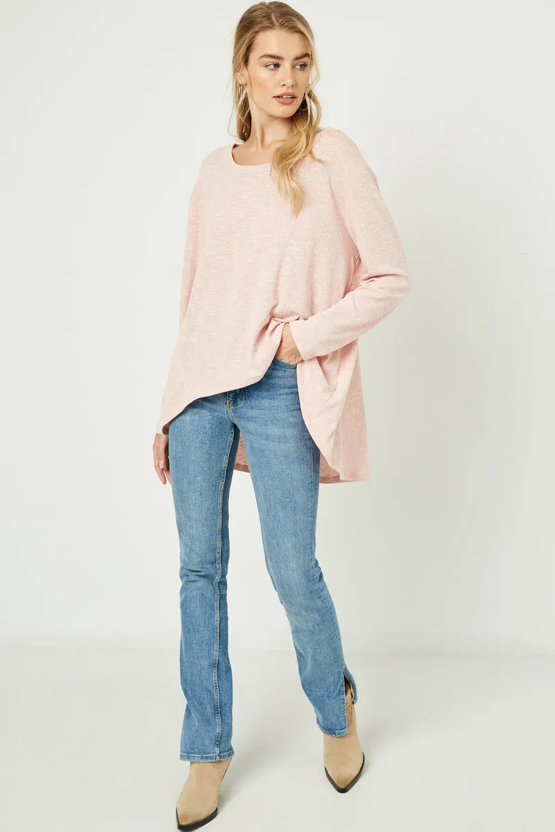 Womens High-Low Burnout Knit Top sold by Hayden product image thumbnail 5