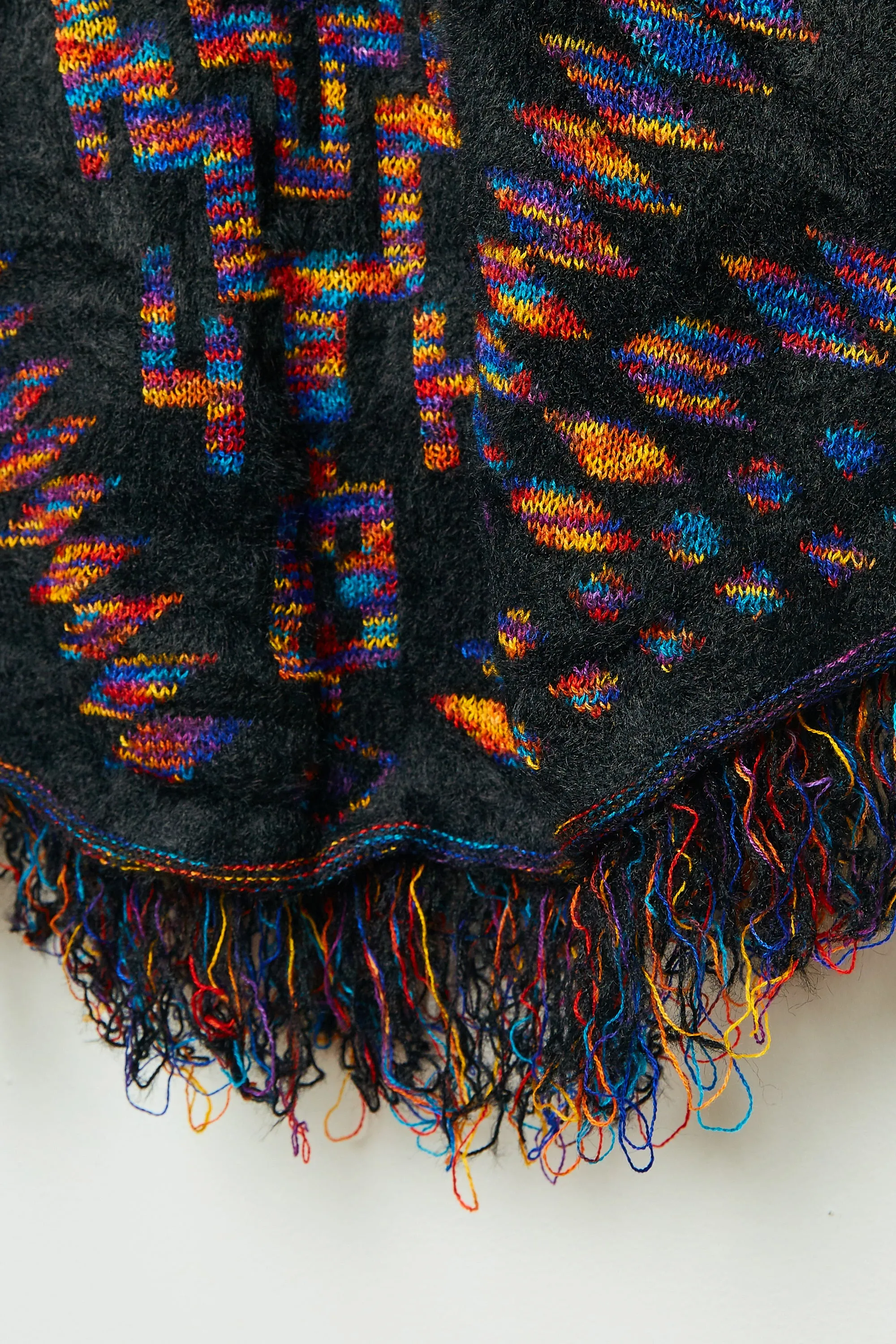 Womens Fringed Geometric Print Sleeved Poncho sold by Hayden product image thumbnail 3