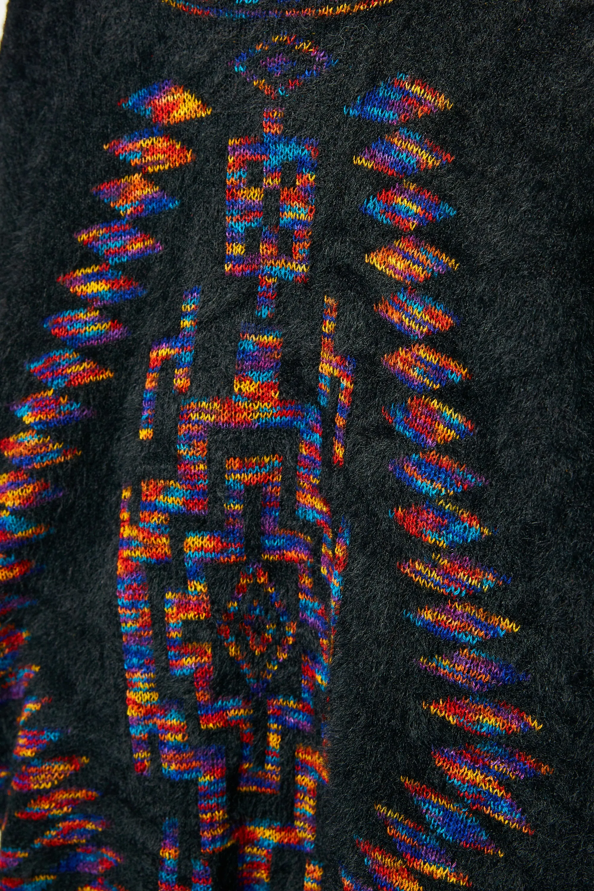 Womens Fringed Geometric Print Sleeved Poncho sold by Hayden product image thumbnail 2