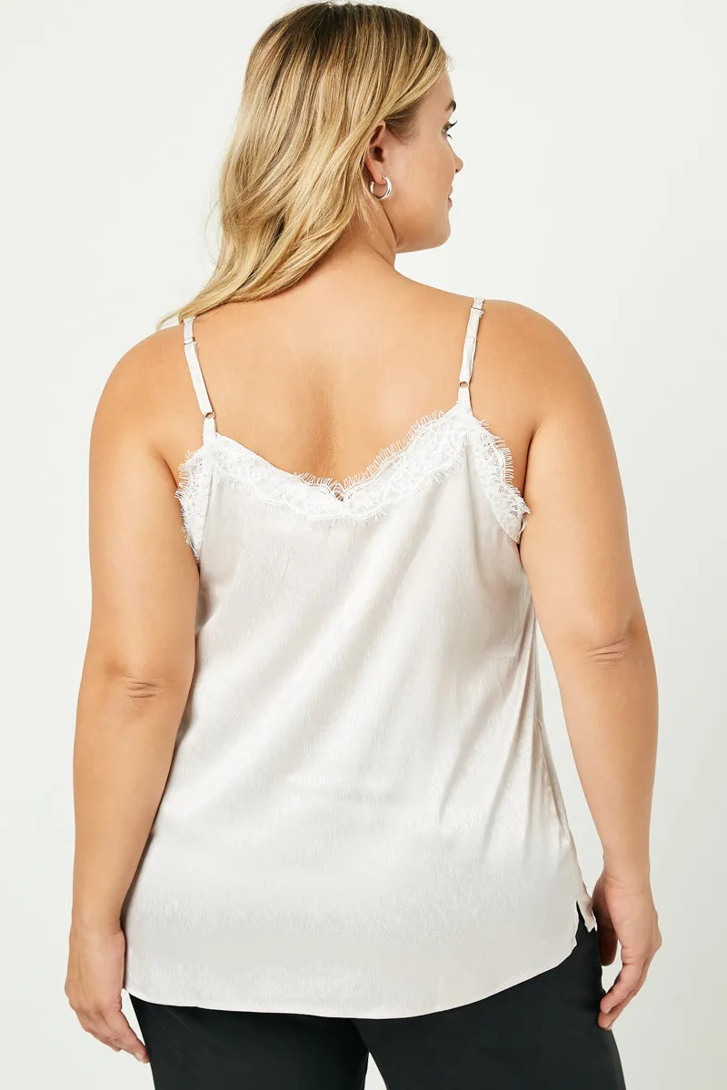 Womens Eyelash Lace Shimmer Cami sold by Hayden product image thumbnail 4