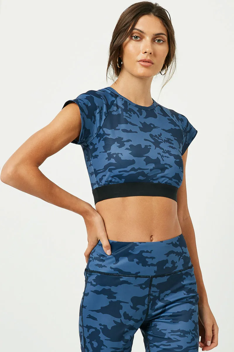 Womens Camo Print Active Crop Top sold by Hayden product image thumbnail 2