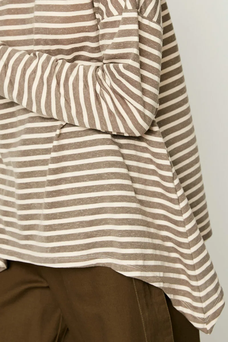 Womens Drop Shoulder Striped Top sold by Hayden product image thumbnail 4