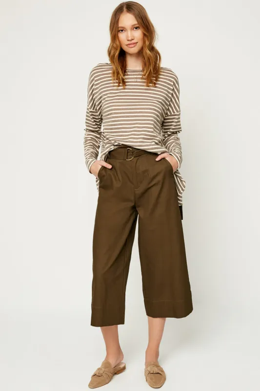 Womens Drop Shoulder Striped Top sold by Hayden