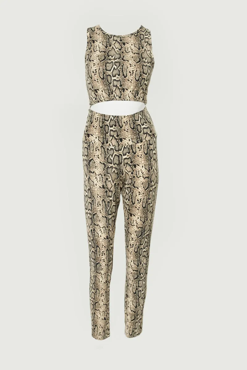 Womens Snakeskin Lounge Legging sold by Hayden product image thumbnail 5