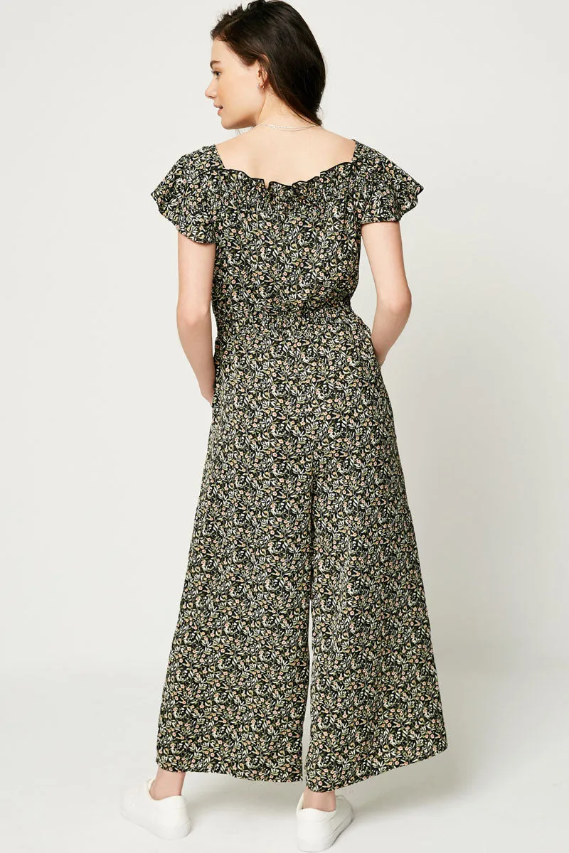 Womens Floral Smock Waist Jumper sold by Hayden product image thumbnail 4