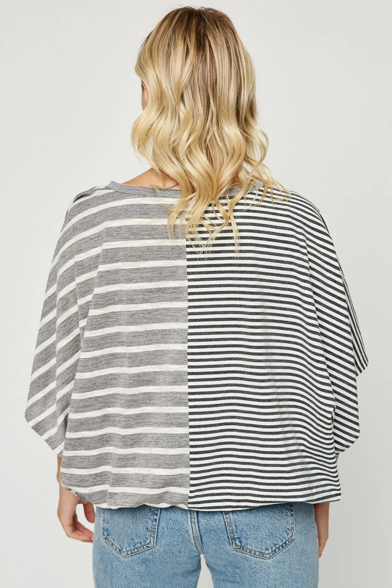 Womens Contrast Striped Top sold by Hayden product image thumbnail 3