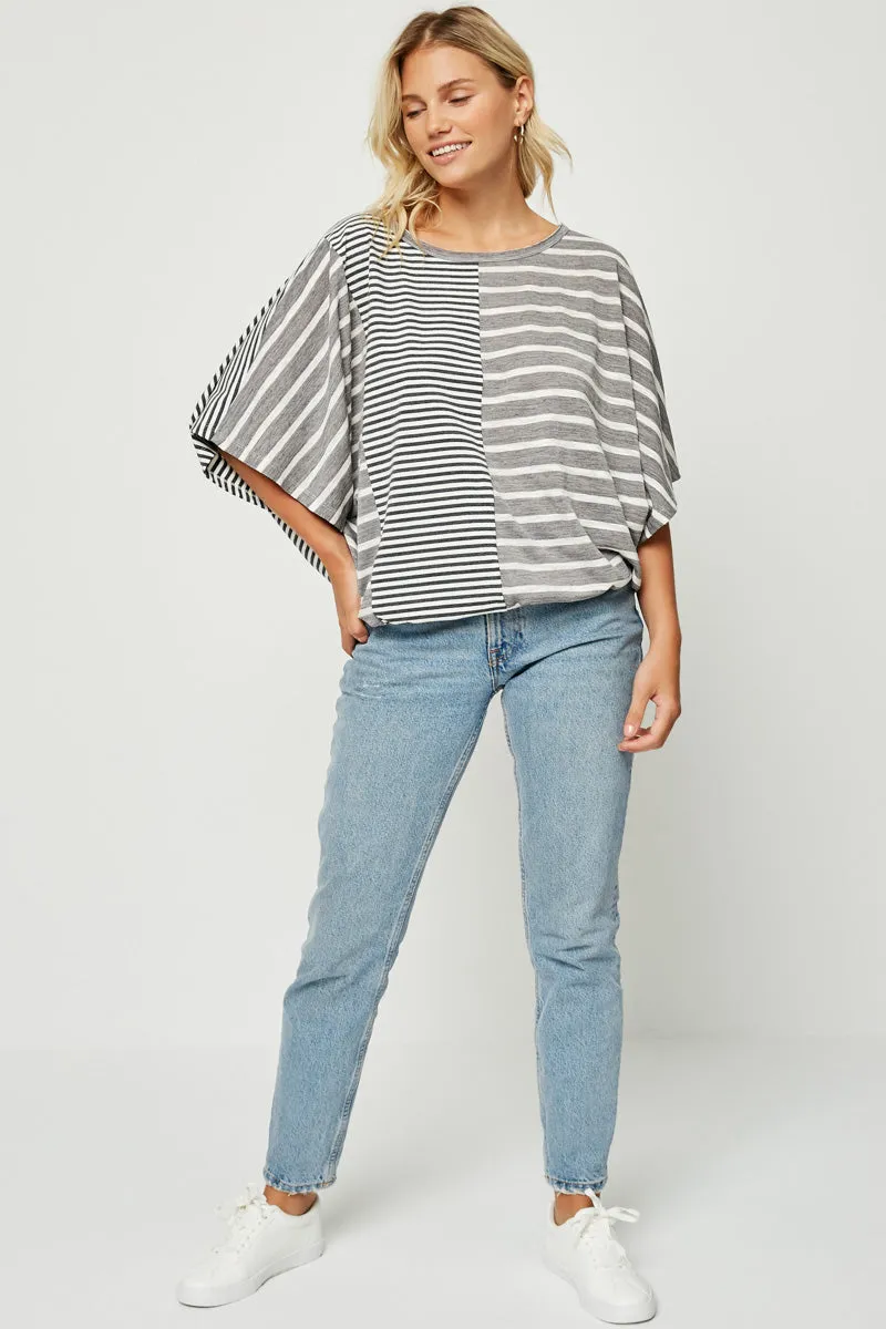 Womens Contrast Striped Top sold by Hayden