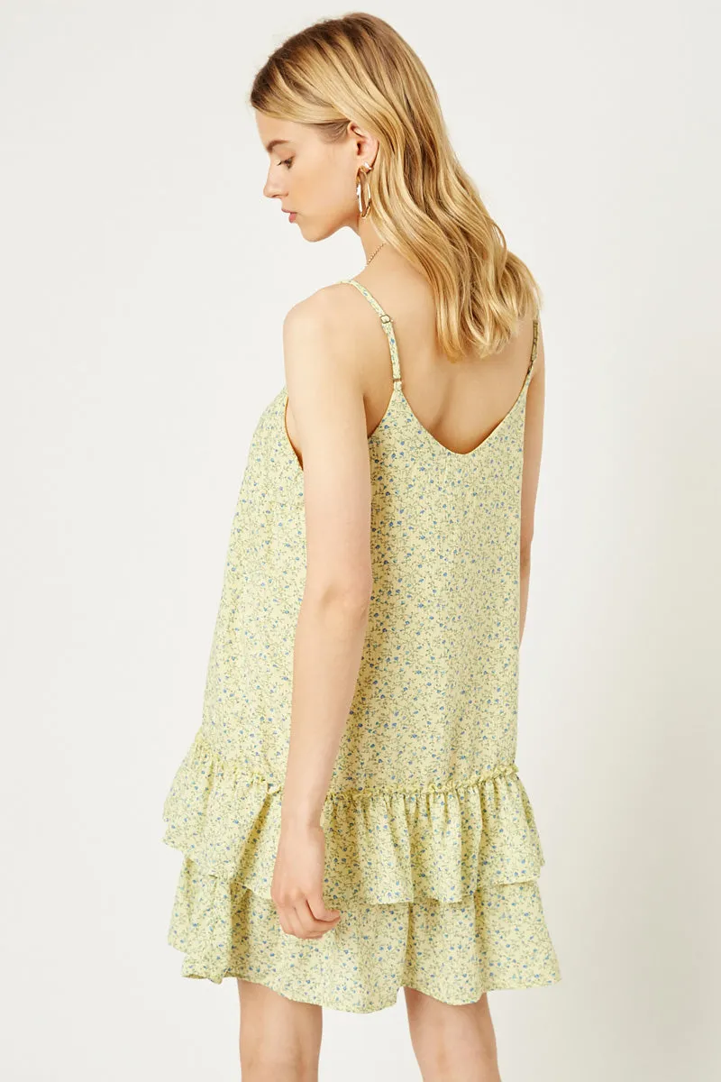 Womens Floral Ruffle Tank Dress sold by Hayden product image thumbnail 2
