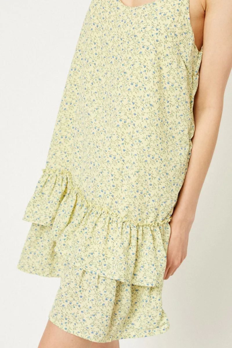Womens Floral Ruffle Tank Dress sold by Hayden product image thumbnail 4