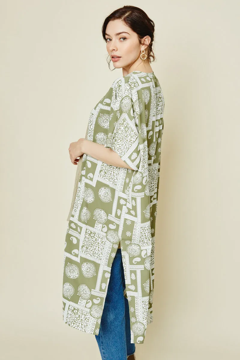 Womens Printed Kimono Duster sold by Hayden product image thumbnail 5