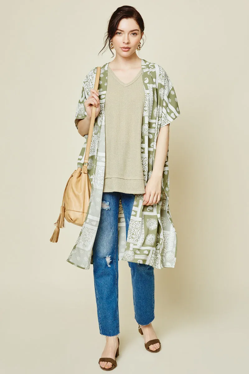 Womens Printed Kimono Duster sold by Hayden product image thumbnail 3